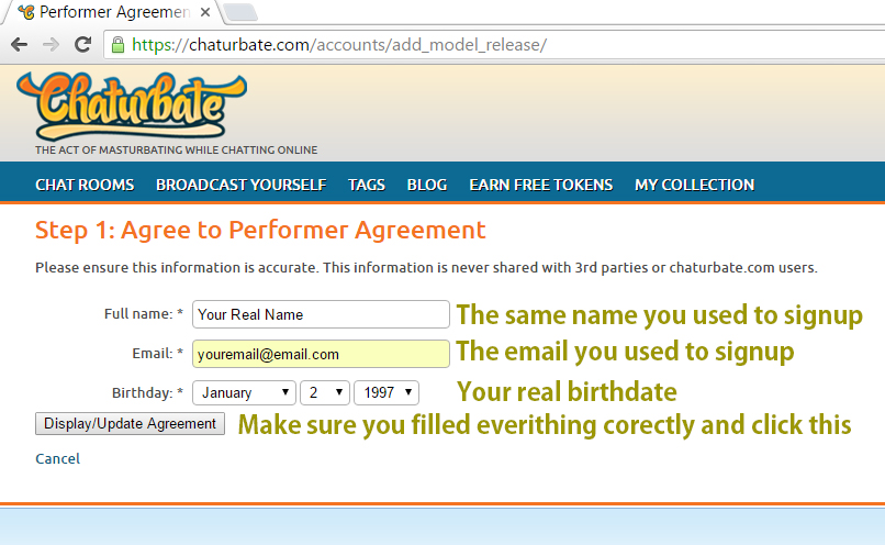 Chaturbate registration is among the simplest since it takes less than five...